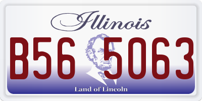 IL license plate B565063