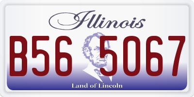 IL license plate B565067