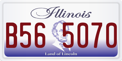 IL license plate B565070