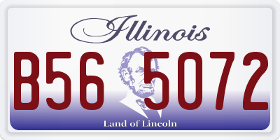 IL license plate B565072