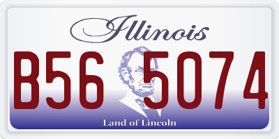 IL license plate B565074