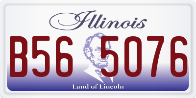 IL license plate B565076