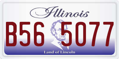IL license plate B565077