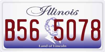 IL license plate B565078