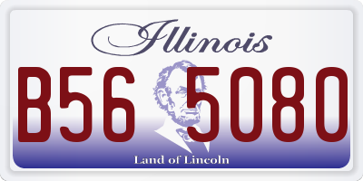 IL license plate B565080