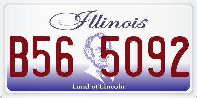 IL license plate B565092