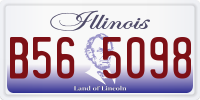 IL license plate B565098