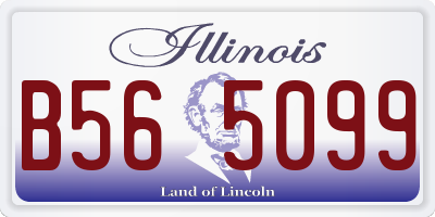 IL license plate B565099