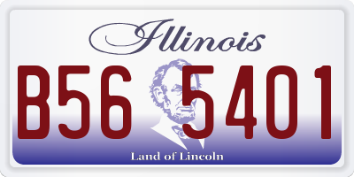IL license plate B565401