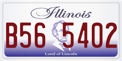 IL license plate B565402