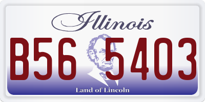 IL license plate B565403