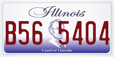 IL license plate B565404