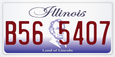 IL license plate B565407