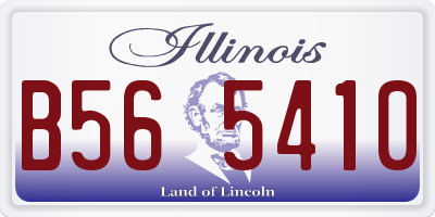 IL license plate B565410