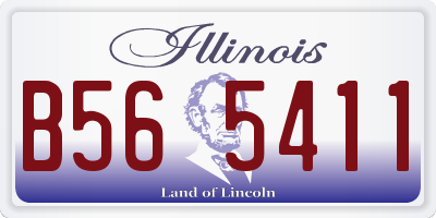 IL license plate B565411