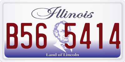 IL license plate B565414
