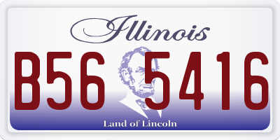 IL license plate B565416
