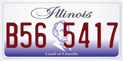 IL license plate B565417