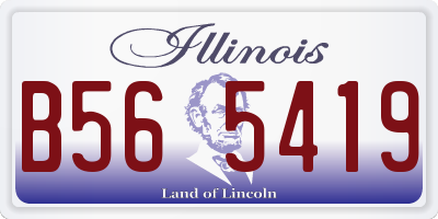 IL license plate B565419