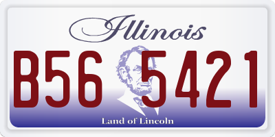 IL license plate B565421