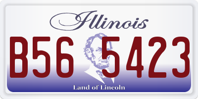 IL license plate B565423