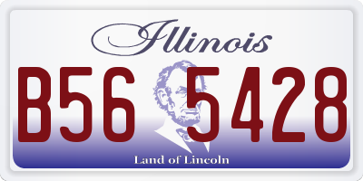 IL license plate B565428