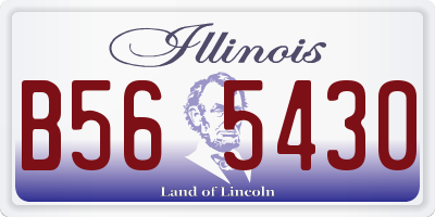IL license plate B565430