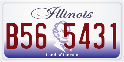 IL license plate B565431