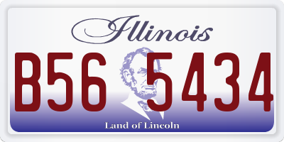 IL license plate B565434