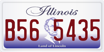 IL license plate B565435