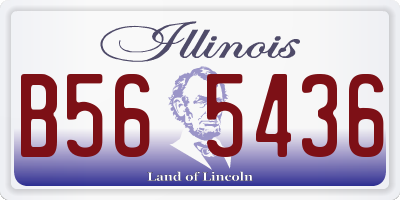 IL license plate B565436