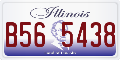 IL license plate B565438
