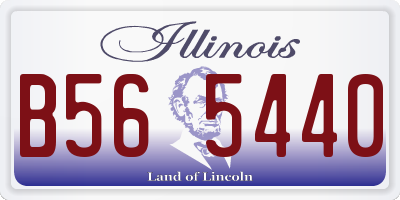 IL license plate B565440