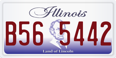 IL license plate B565442