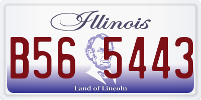 IL license plate B565443