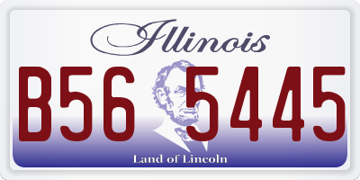 IL license plate B565445