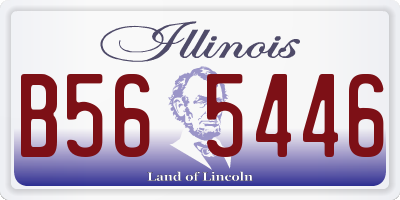 IL license plate B565446