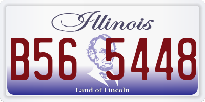 IL license plate B565448