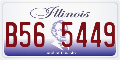 IL license plate B565449