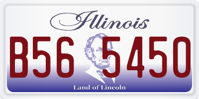 IL license plate B565450