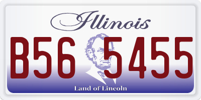 IL license plate B565455