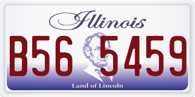 IL license plate B565459