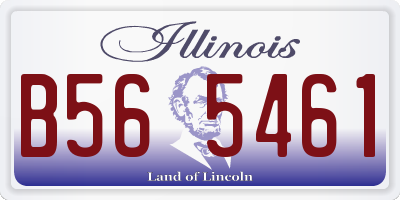 IL license plate B565461