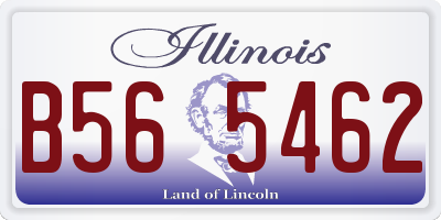 IL license plate B565462