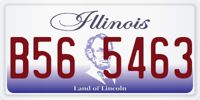 IL license plate B565463
