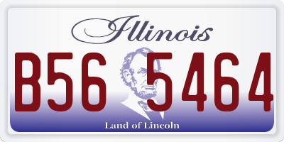 IL license plate B565464