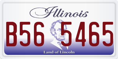 IL license plate B565465