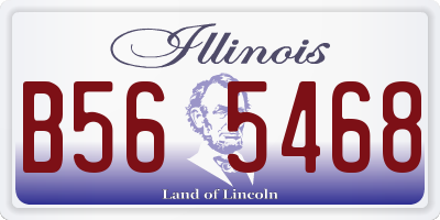 IL license plate B565468