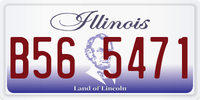 IL license plate B565471