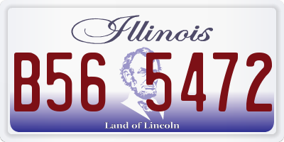 IL license plate B565472